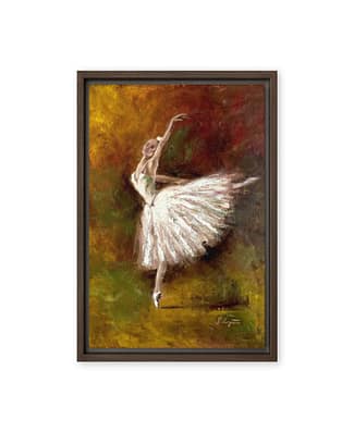 Gerahmte Leinwand "Ballerina" (Druck)