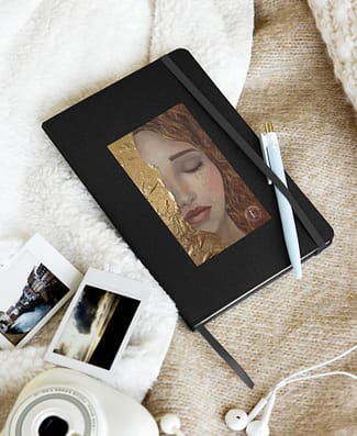 Hardcover Notizbuch "Golden Tears"